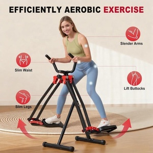 Nouvel arrivage : Vélo elliptique pliable portable pour usage domestique, avec pédales manuelles, écran LCD et structure en acier - Product Image 6