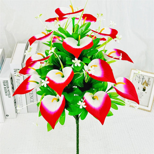 Giá Rẻ 18 Đầu Nhân Tạo <span class=keywords><strong>Calla</strong></span> Lily Bó Hoa Nhung Giả <span class=keywords><strong>Calla</strong></span> Lily Cho Đám Cưới Trang Trí - Product Image 2