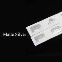 Emblème 3D ABS chromé noir, lettres Range Rover, badge de coffre de voiture, grille avant, couvercle de capot pour Range Rover, accessoires autocollants