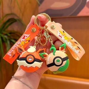 Llaveros de Muñecos 3D, Lindos Llaveros de Dibujos Animados de <span class=keywords><strong>Pokemon</strong></span>, Accesorios para Bolsos, Decoración, Llaveros Promocionales al por Mayor - Product Image 1