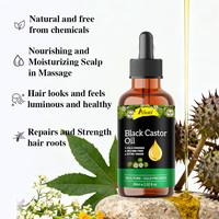 Serum Rambut Minyak Jarak Hitam untuk Memperkuat Akar Rambut 100% Organik Melembapkan Memperbaiki Kerontokan Rambut