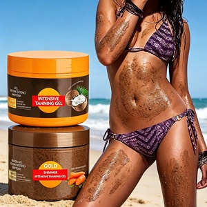 Crème Bronzante Marque Blanche Efficace pour l'Extérieur, Effet Doré Scintillant, <span class=keywords><strong>Bronzage</strong></span> Express Intensif, Lotion Corporelle, Huile, Gel et Gommage Bronzant - Product Image 1