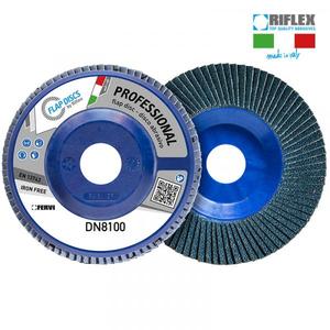 FERVI - DN8100.182 Disque à lamelles plat professionnel classique en zirconium et platine-EAN 8012667297831 ABRASIVES - Product Image 1