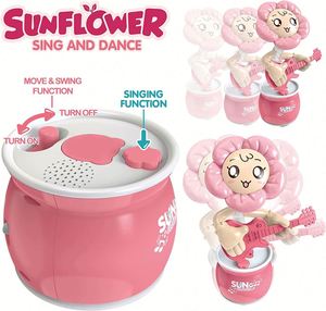 Jouet musical interactif pour bébé fille, créatif, chantant, parlant, répétant, dansant, enregistrant, marchant, en forme de tournesol - Product Image 5