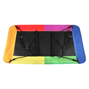 Columpio para exteriores de 150x83cm, tela Oxford, rectangular, para 2 personas, capacidad de 700 libras, con pasamanos, para parques de atracciones. - Product Image 2