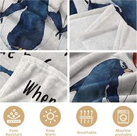 Couverture polaire de luxe tricotée légère pour couples, motif imprimé, lavable en machine, décoration toutes saisons, idéale pour anniversaire de mariage