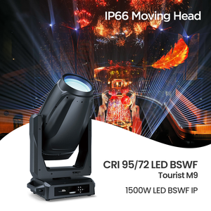 Projecteur LED professionnel à tête mobile DMX512 RGBW Beam Spot Wash Frame 4-en-1 pour événements et concerts en extérieur - Product Image 1