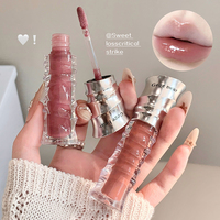 Gege Bear Vente en gros Maquillage Cosmétiques 6 couleurs Glaçure à lèvres Coupe antiadhésive Brillant à lèvres Plumper Label privé Huile pour lèvres Plumper pour filles