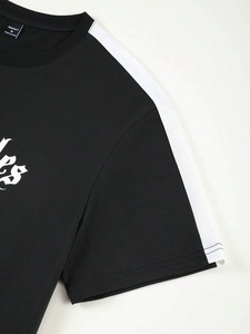 Men's minimalist printed short-sleeved shirt and shorts suit factory, customization available.F10 - Product Image 6