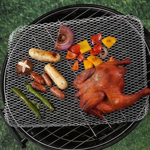 12 Mallas Desechables de Aluminio para <span class=keywords><strong>Parrilla</strong></span> de 12 x 15 Pulgadas para Barbacoa al Aire Libre, Revestimientos de Acero Inoxidable para Parrillas de Carbón para Acampar - Product Image 5