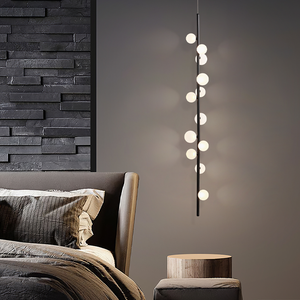 Luminaire d'hôtel résidentiel de forme allongée avec télécommande, construction en acrylique et acier, garantie de 3 à 5 ans - Product Image 2