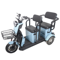Tricycle électrique cargo de haute qualité 2024, trois roues, moteur sans balais, batterie au plomb-acide, vitesse maximale de 28 km/h, pour adultes et passagers