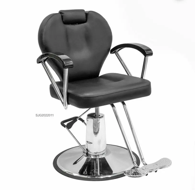 Móveis de cabeleireiro cadeira de barbeiro cadeira de barbeiro resistente preta