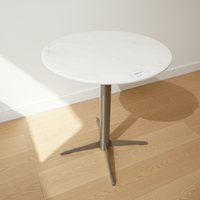 Table d'appoint en marbre blanc pour bureau moderne et table de réunion, table basse, petite table d'appoint