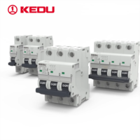 Disyuntor en miniatura KEDU CKDB2 4P de alto rendimiento 250V 10kA directo de fábrica con certificación tipo B/C/D/K VDE y CE CB