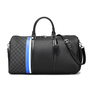 BSCI Factory Custom Luxury Multifunctional <b>Men</b> Vegan Faux Leather <b>Travel</b> Overnight Weekender Duffel <b>Bag</b> with Shoe Compartment - Product Image 5