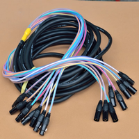 Câble multipaire XLR professionnel 8 canaux, 3 broches mâle-femelle, répartiteur audio OFC, signal équilibré sans perte pour table de mixage, scène, studio