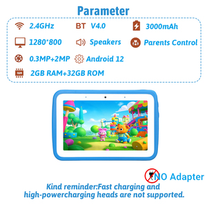 Máy tính bảng camera kép màu xanh/hồng 7 inch cho trẻ em Máy học tập tất cả trong một với lõi tứ <span class=keywords><strong>2GB</strong></span> Sản phẩm mới - Product Image 6