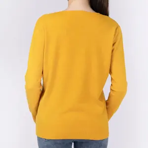 Round Long Sleeve Shirt Junior Solid Top Knitted Jumper Women Sweater Breathable Soft Ladies O Neck Pullover Sweatshirt