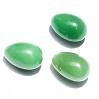 Mini-œufs en cristal poli multicolores de 30 mm en forme d'œuf, pierres de Pâques en cristal