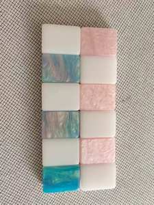 Tuiles de Mahjong américaines de luxe – Acrylique multicouche artisanal avec feuille d'or - Product Image 3