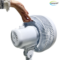 Ventilateur de circulation d'air réglable en hauteur, ventilateur sur pied convertible pour la maison et le bureau