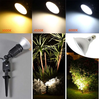 Projecteur LED RGBW IP65 étanche Par38 3CCT 85-265V 18W 20W E27, rouge, vert, bleu, PAR20 PAR30, télécommande