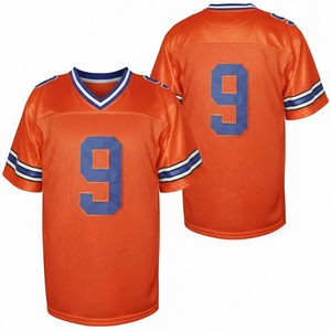 เสื้อฟุตบอลอเมริกันแขนสั้นพิมพ์ลายแบบมืออาชีพสำหรับผู้ชาย คุณภาพสูง แห้งเร็ว ระบายอากาศได้ดี สินค้ามาใหม่ - Product Image 1