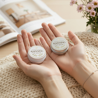 Pot en aluminium rond de 1 oz pour baume à lèvres, impression personnalisée, matériaux recyclés pour crèmes cosmétiques et rouges à lèvres