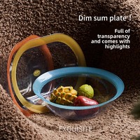 China Creative Color Checked Handgemaakte Polypropyleen Licht Luxe Retro Yoghurtkom Dessert Fruit Vintage Plaid Platte Plaat Ins