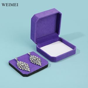 กล่องเครื่องประดับกำมะหยี่ WEIMEI รับทำโลโก้ตามสั่ง ออกแบบได้ตามต้องการ บริการ OEM สำหรับขายส่ง บรรจุภัณฑ์ของขวัญสำหรับแหวน สร้อยคอ กำไลข้อมือ - Product Image 6