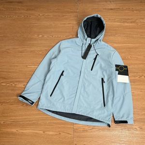 <span class=keywords><strong>Veste</strong></span> légère et pliable en nylon <span class=keywords><strong>Stone</strong></span> <span class=keywords><strong>Island</strong></span> pour <span class=keywords><strong>homme</strong></span>, coupe-vent de voyage printemps-été à capuche, manteau décontracté compact auto-compactable - Product Image 2