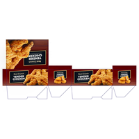 Boîte à emporter personnalisée OEM en papier alimentaire pour poulet rôti et frit, série restauration rapide, avec pelliculage mat et gaufrage