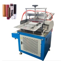 Machine d'étiquetage de bobines de papier entièrement automatisée contrôlée par PLC avec colle thermofusible pour la production de boîtes cylindriques 10-40 fois/min