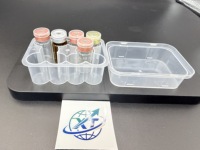 Boîte de flacons de vaccin lyophilisé transparents de 3 ml à 10 ml avec couvercle, boîte de rangement en plastique