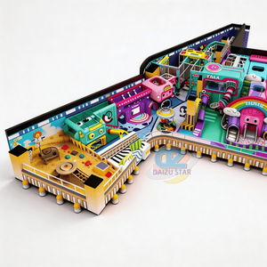 Aire <span class=keywords><strong>de</strong></span> jeux intérieure <span class=keywords><strong>de</strong></span> grande capacité avec parcours d'obstacles et zone <span class=keywords><strong>de</strong></span> trampolines - Product Image 5