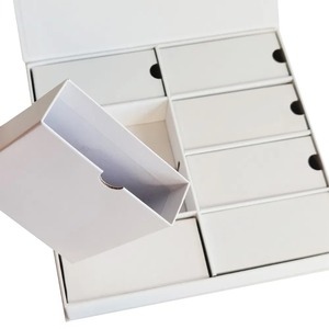 Customized <b>white</b> magnetic <b>gift</b> <b>box</b> with printed inserts, customizable according to needs - Product Image 2