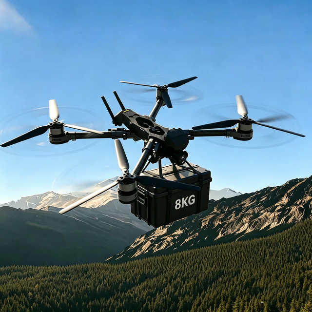 8K Z15D Thermal Imaging Drone 4K Camera GPS 15KM Long Range Professional RC 8kg payload UAV for Inspection Security and Rescue