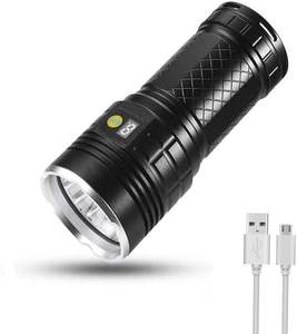 Linterna LED Recargable USB de Aluminio G12 UV 395nm/365nm 84W con Luz Negra Ajustable e Impermeable IP65 - Product Image 1