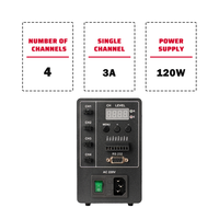 Controlador de Luz LED Digital de 4 Canales, 256 Niveles de Atenuación PWM, RS232, Optoaislado, Disparador Estroboscópico para Inspección por Visión Artificial