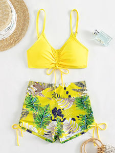 Maillot <span class=keywords><strong>de</strong></span> <span class=keywords><strong>bain</strong></span> femme taille haute imprimé numérique floral maillot <span class=keywords><strong>de</strong></span> <span class=keywords><strong>bain</strong></span> respirant maillots <span class=keywords><strong>de</strong></span> <span class=keywords><strong>bain</strong></span> S-<span class=keywords><strong>XXL</strong></span> grandes tailles 2 pièces ensemble Logo personnalisé - Product Image 2