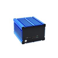 Pc industriel sans ventilateur 2lan boîte industrielle support informatique 4g en option cpu core i7 i5 i3 mini pc dual core Mini Pc avec emplacement PCI