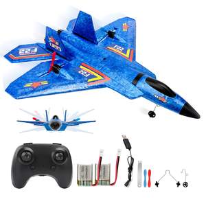 एआईजेएच आरसी प्लेन एफ22 रिमोट कंट्रोल प्लेन एवियोन्स डी एस्पुमा आरटीएफ <span class=keywords><strong>2</strong></span>.4 गीगाहर्ट्ज़ 6-एक्सिस जाइरो लाइट स्ट्रिप जेट फाइटर आरसी एयरप्लेन टॉय के साथ - Product Image 5