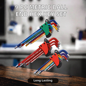 Set di 9 Chiavi a Brugola Esagonali per Cricchetto, Attacco Metrico <span class=keywords><strong>e</strong></span> SAE - Product Image 3