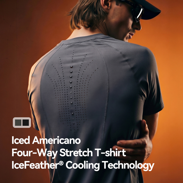 QUICKSHOW Cooling Caffeine Athletic T Shirts Moisture-Wicking Quick Dry Breathable Activewear Perforated Sports T-shirts Unisex