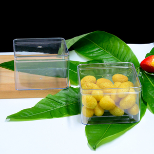 Оптовая продажа, Прозрачный квадратный пластиковый контейнер для выпечки - Product Image 2