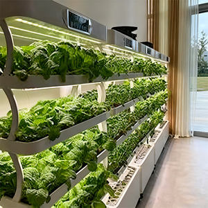 Système de culture intérieur intelligent à 72 unités - Éclairage LED pour plantes - Arrosage par pulvérisation à pompe - Grande couche de semis - Nutrition automatique - Product Image 6