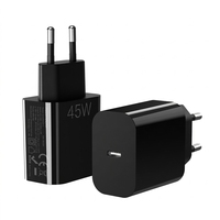 Nouveau Chargeur Certifié UE 45W à Port Unique 2026 pour iPhone 17, Tablette, Montre Connectée et Téléphone Portable