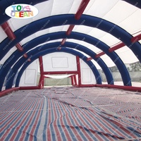 Nouveau design extérieur arène gonflable de paintball tente grandes tentes d'événement à vendre 6-8 personne tente de dôme