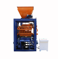 QT4-24 semi-automatique béton ciment 6 pouces creux standard brique solide verrouillage finisseur pavé bloc faisant la machine